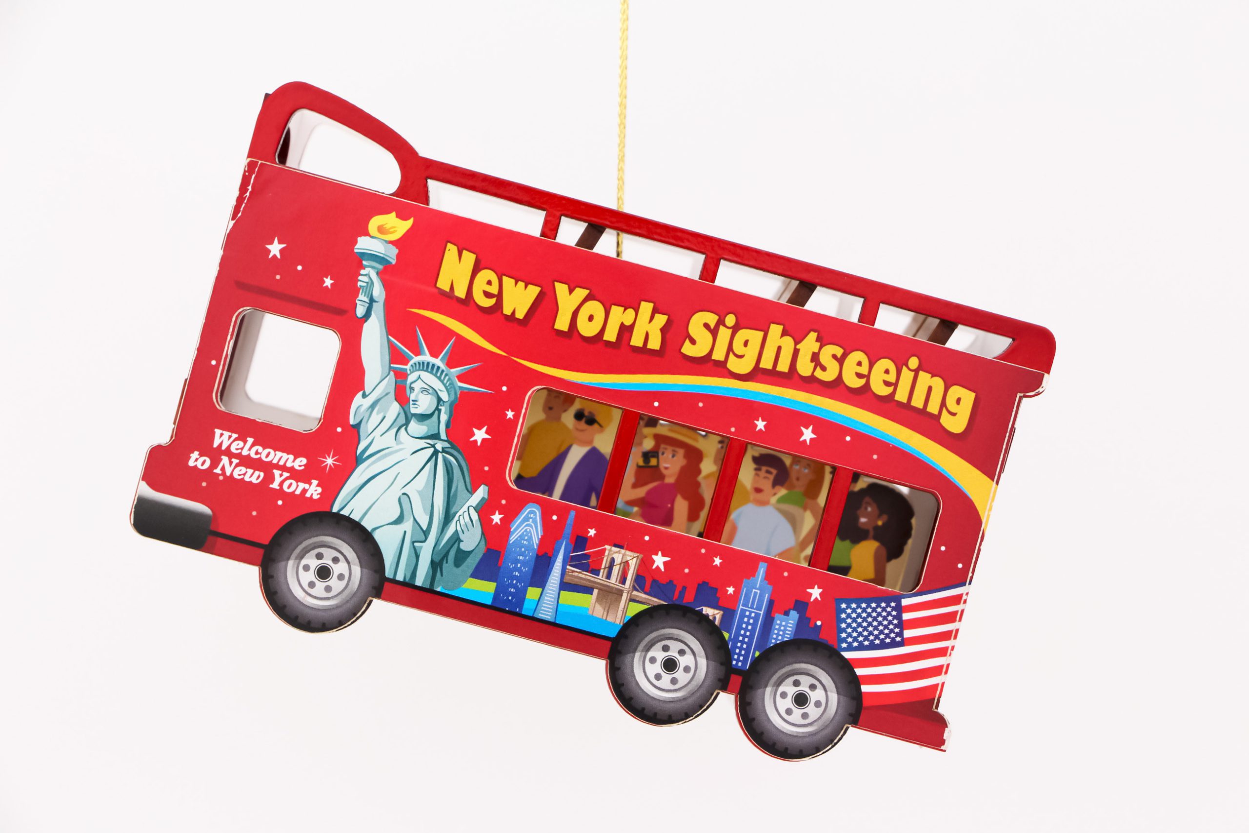 New York Sightseeing Bus Ornament Elegance Gifts & Novelties Inc