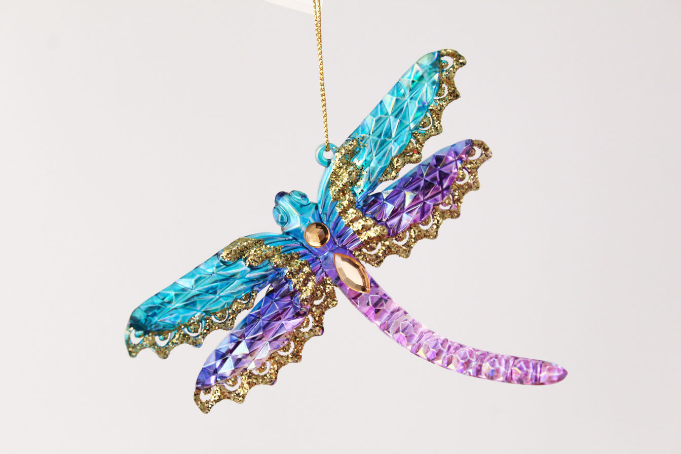 Dragonfly And Butterfly Ornament