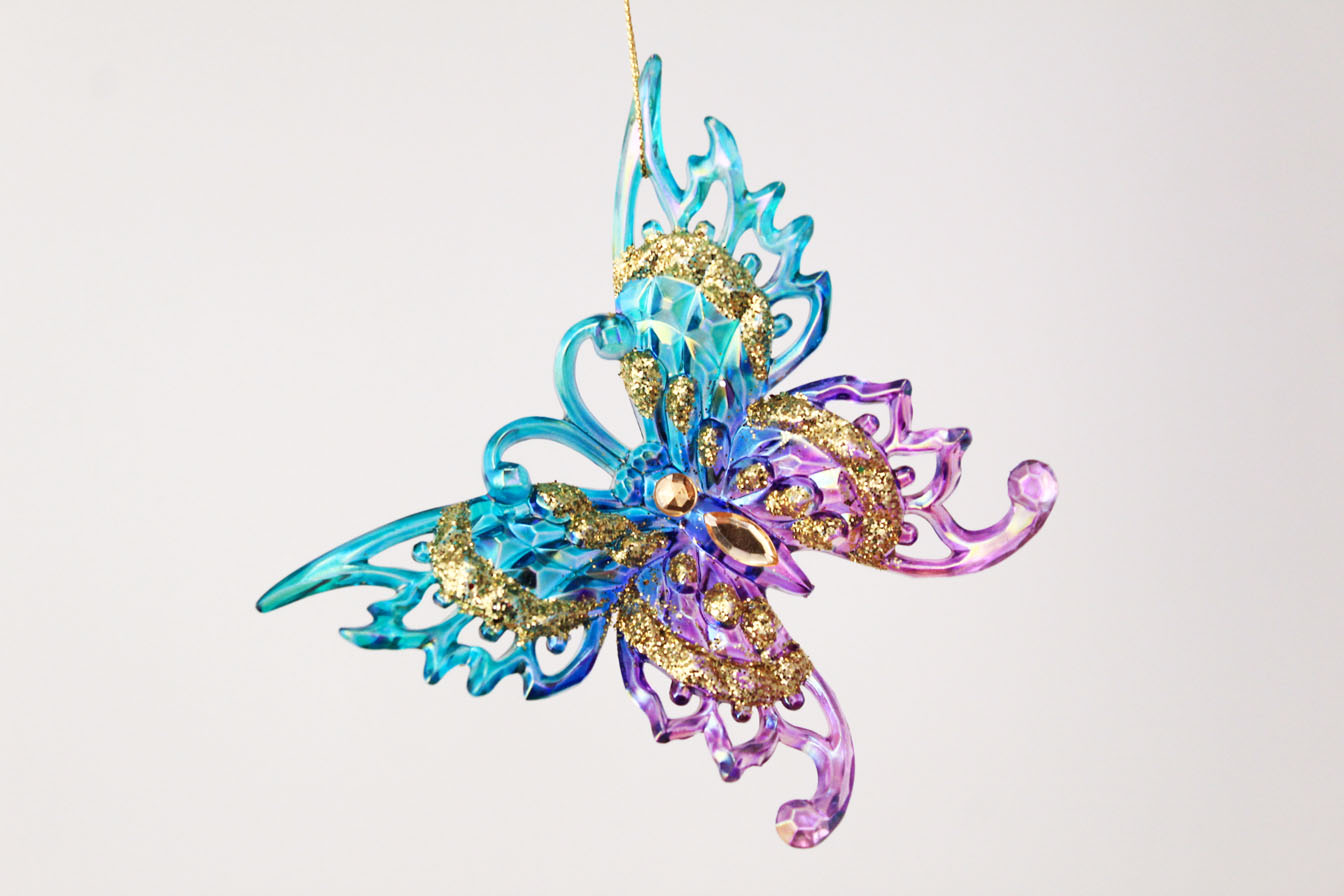 Dragonfly And Butterfly Ornament