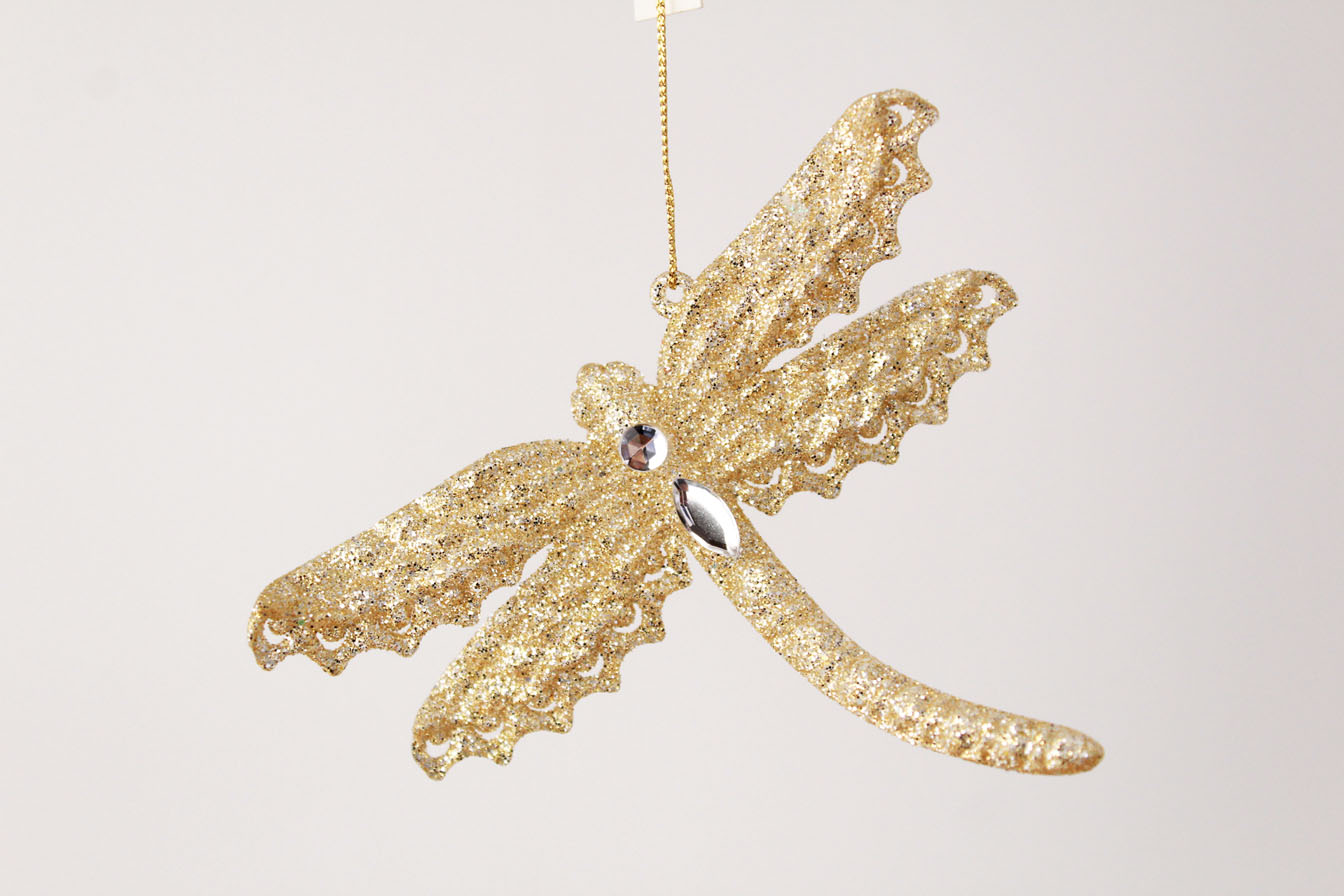 Dragonfly And Butterfly Ornament