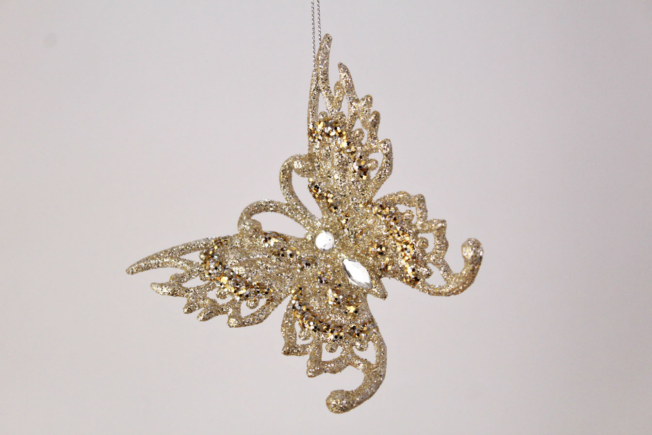 Dragonfly And Butterfly Ornament