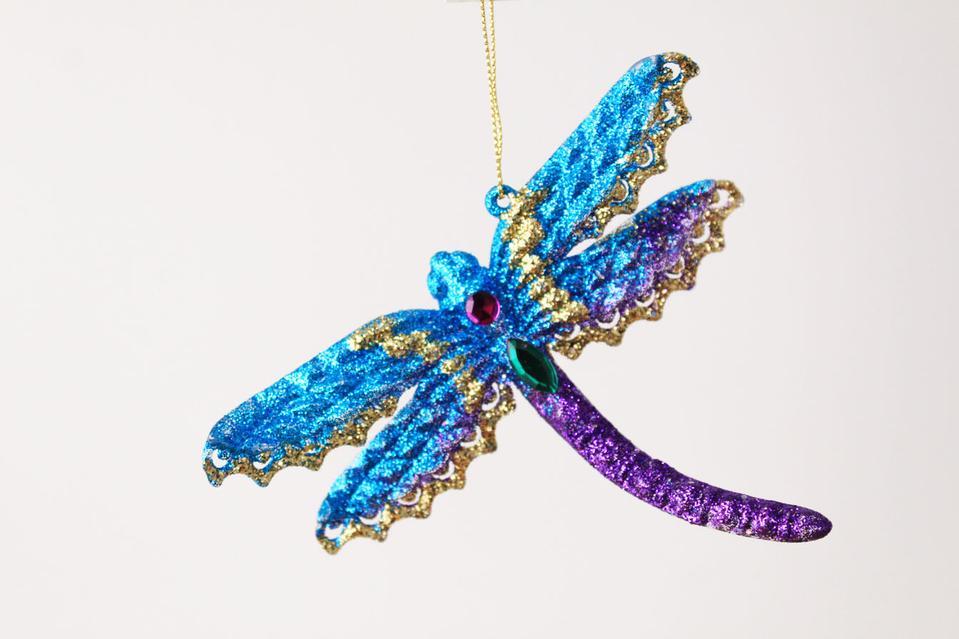 Dragonfly And Butterfly Ornament