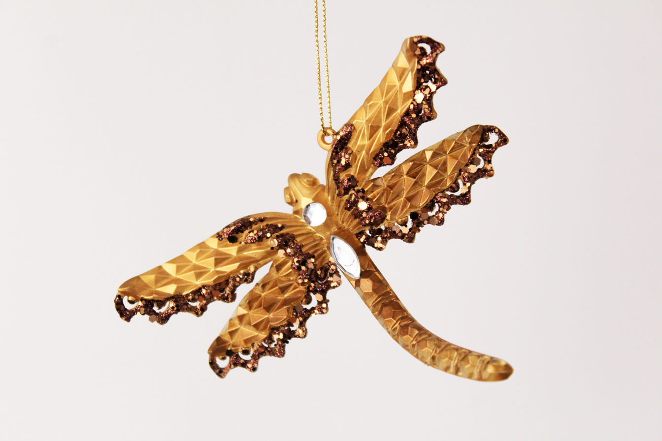 Dragonfly And Butterfly Ornament