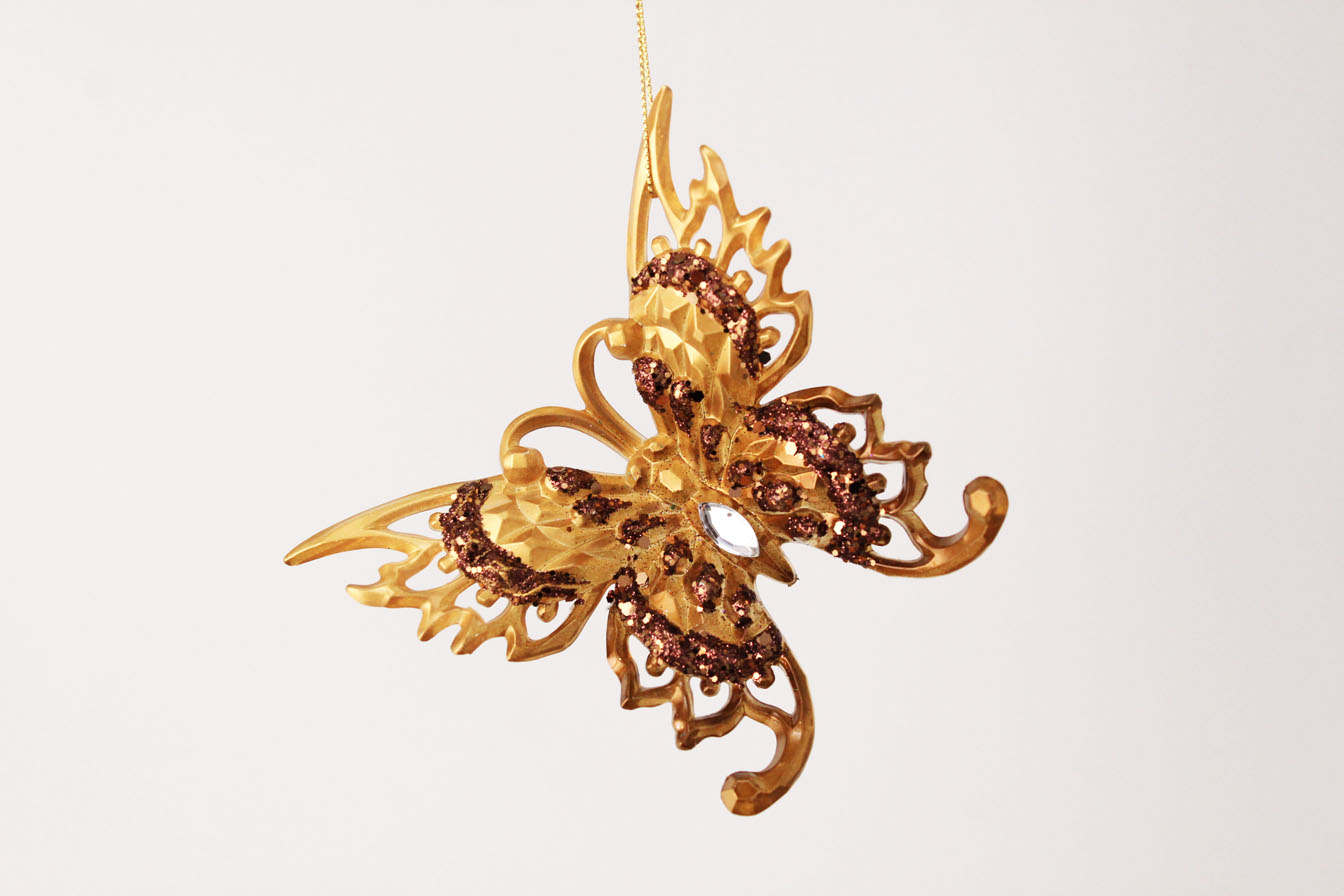 Dragonfly And Butterfly Ornament