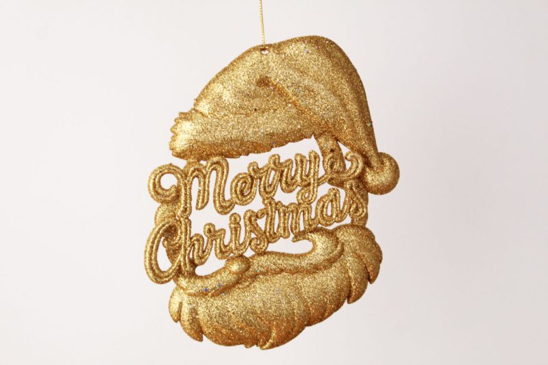 Merry Christmas Santa Head Ornament