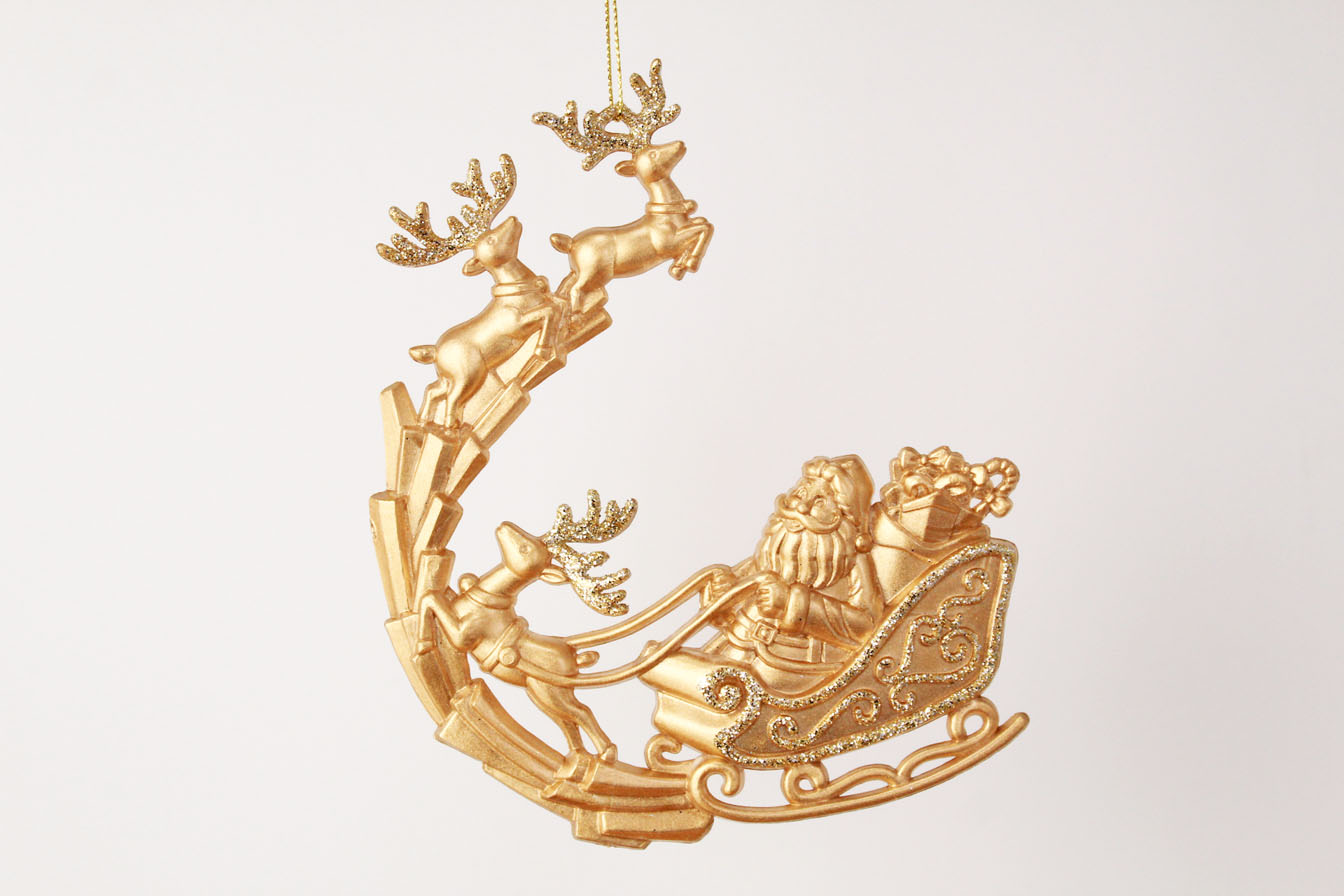 Merry Christmas Santa Head Ornament