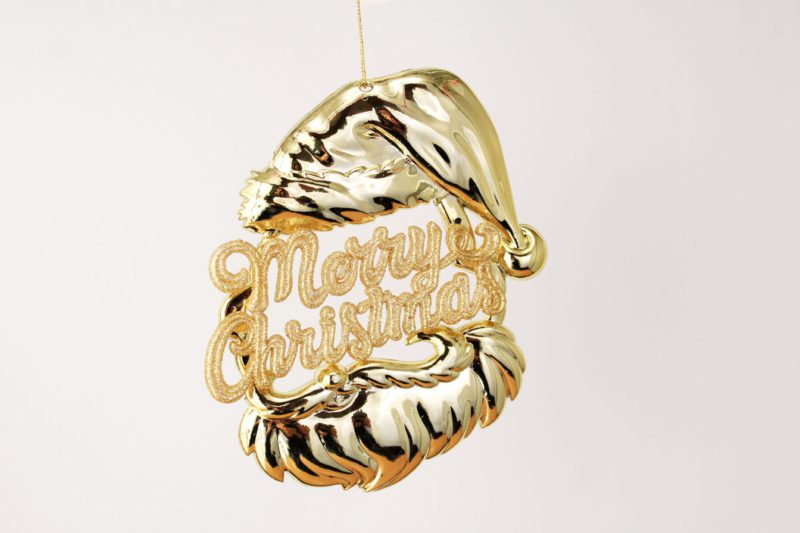 Merry Christmas Santa Head Ornament