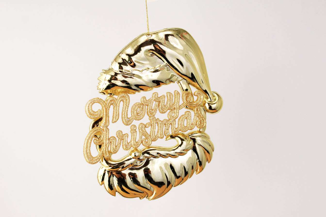 Merry Christmas Santa Head Ornament