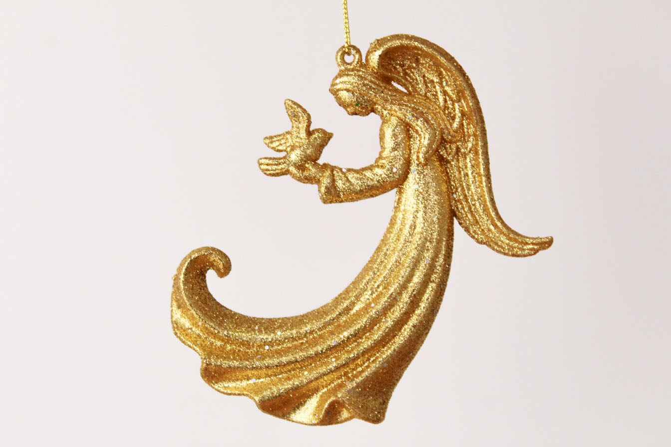 Angel Holding dove Ornament