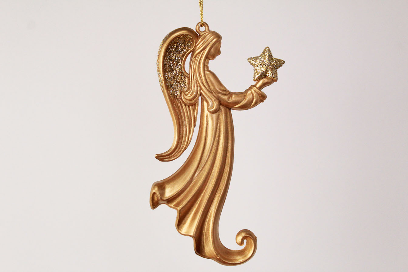 Angel Holding Star Ornament
