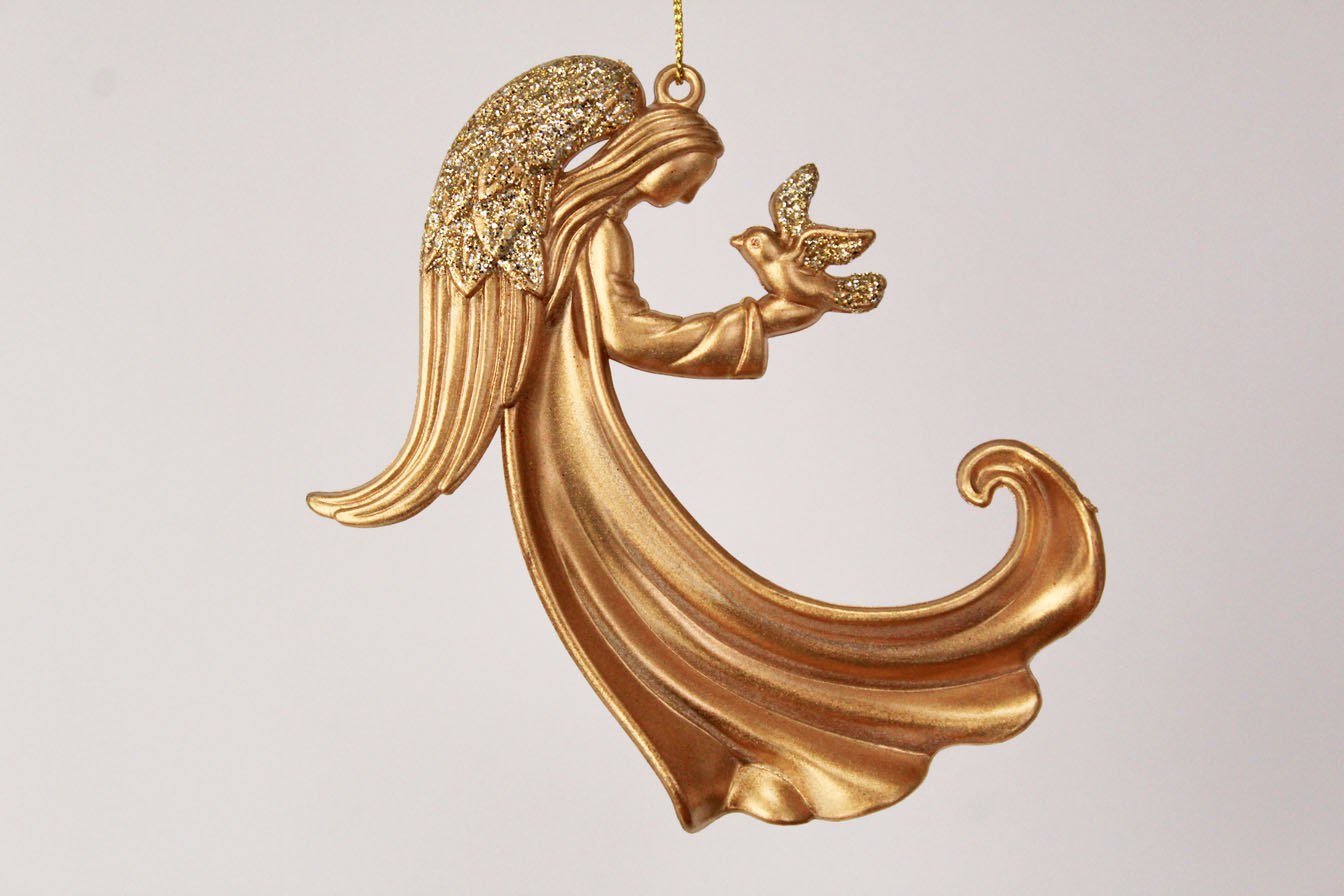 Angel Holding dove Ornament
