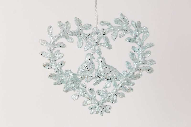 Doves And Heart Ornament