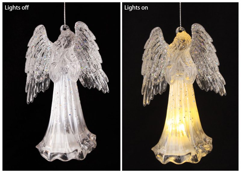Angel LED Light Up Ornament