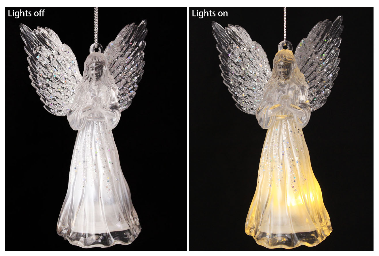 Angel LED Light Up Ornament