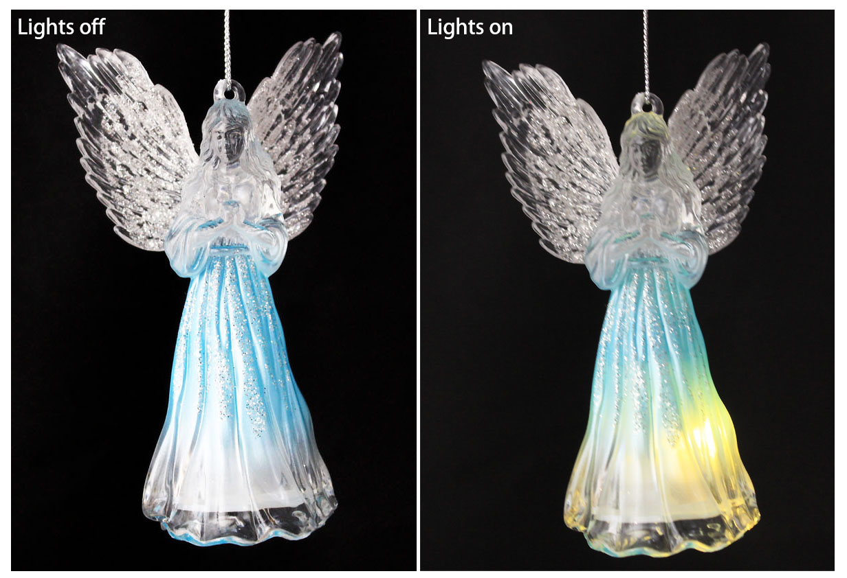 Angel LED Light Up Ornament