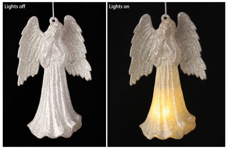 Angel LED Light Up Ornament