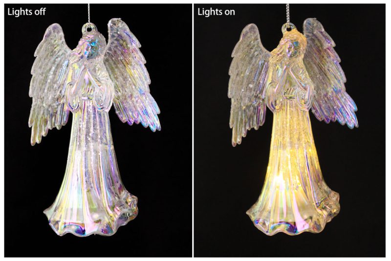 Angel LED Light Up Ornament