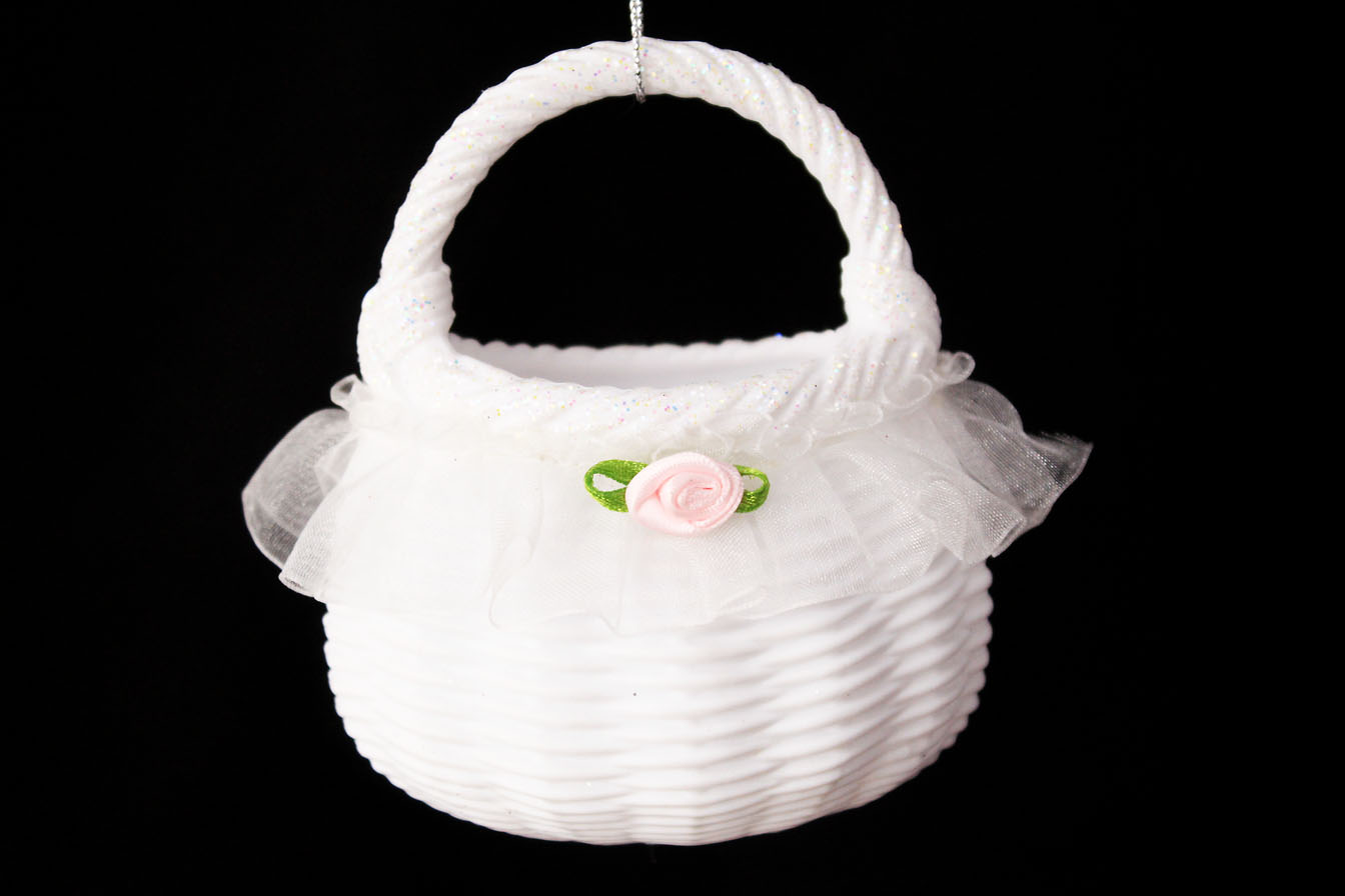 Woven Basket Ornament