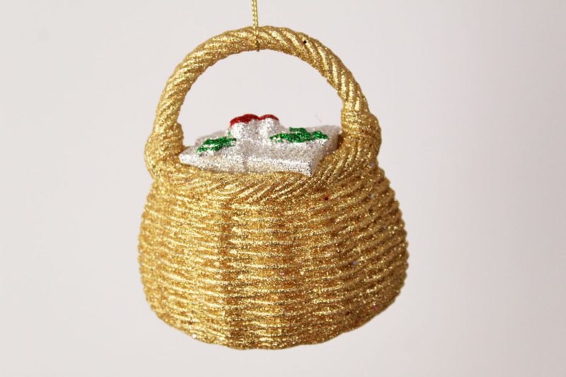 Woven Basket Ornament