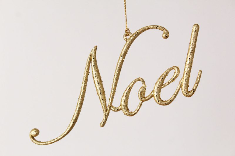 Joy/Noel Ornament