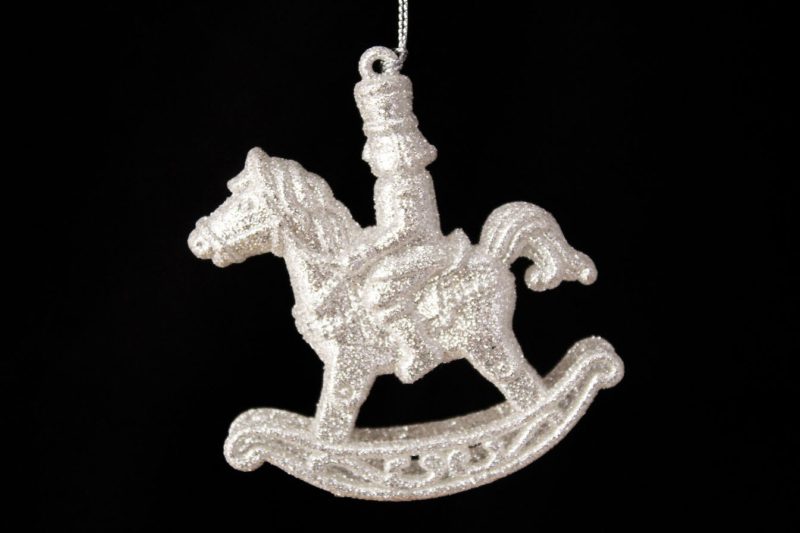 Nutcracker Riding Rocking Horse Ornament