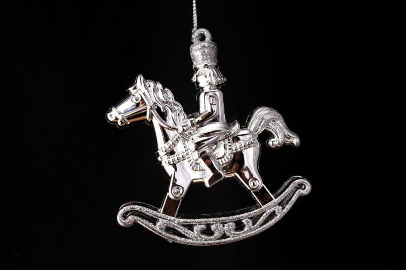 Nutcracker Riding Rocking Horse Ornament