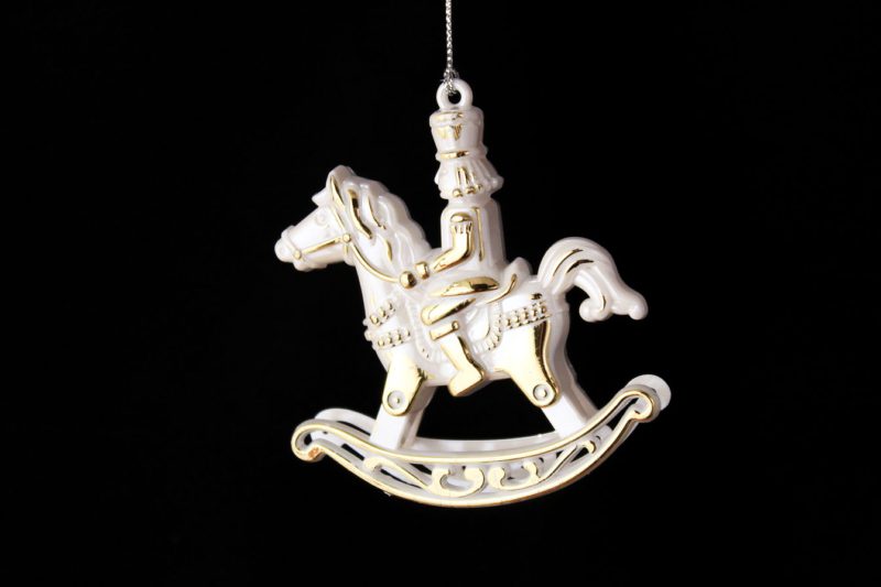 Nutcracker Riding Rocking Horse Ornament