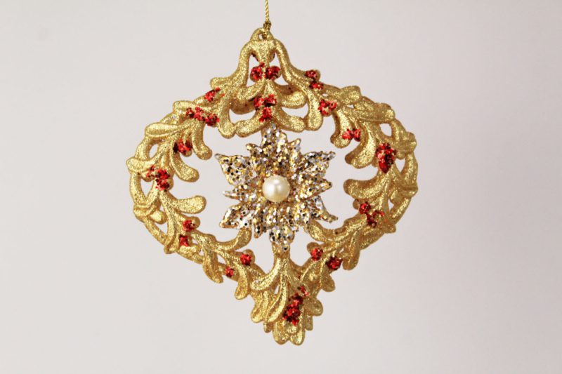 Mistletoe Decorative Drop/flat Round Ornament