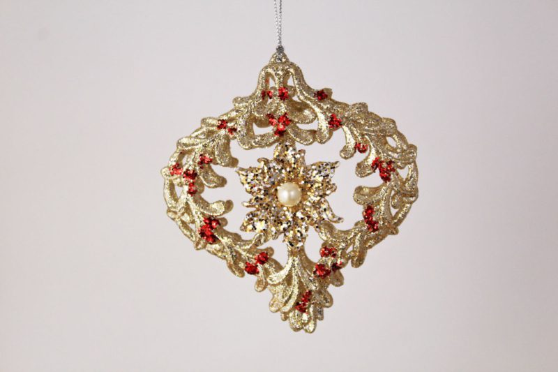 Mistletoe Decorative Drop/flat Round Ornament