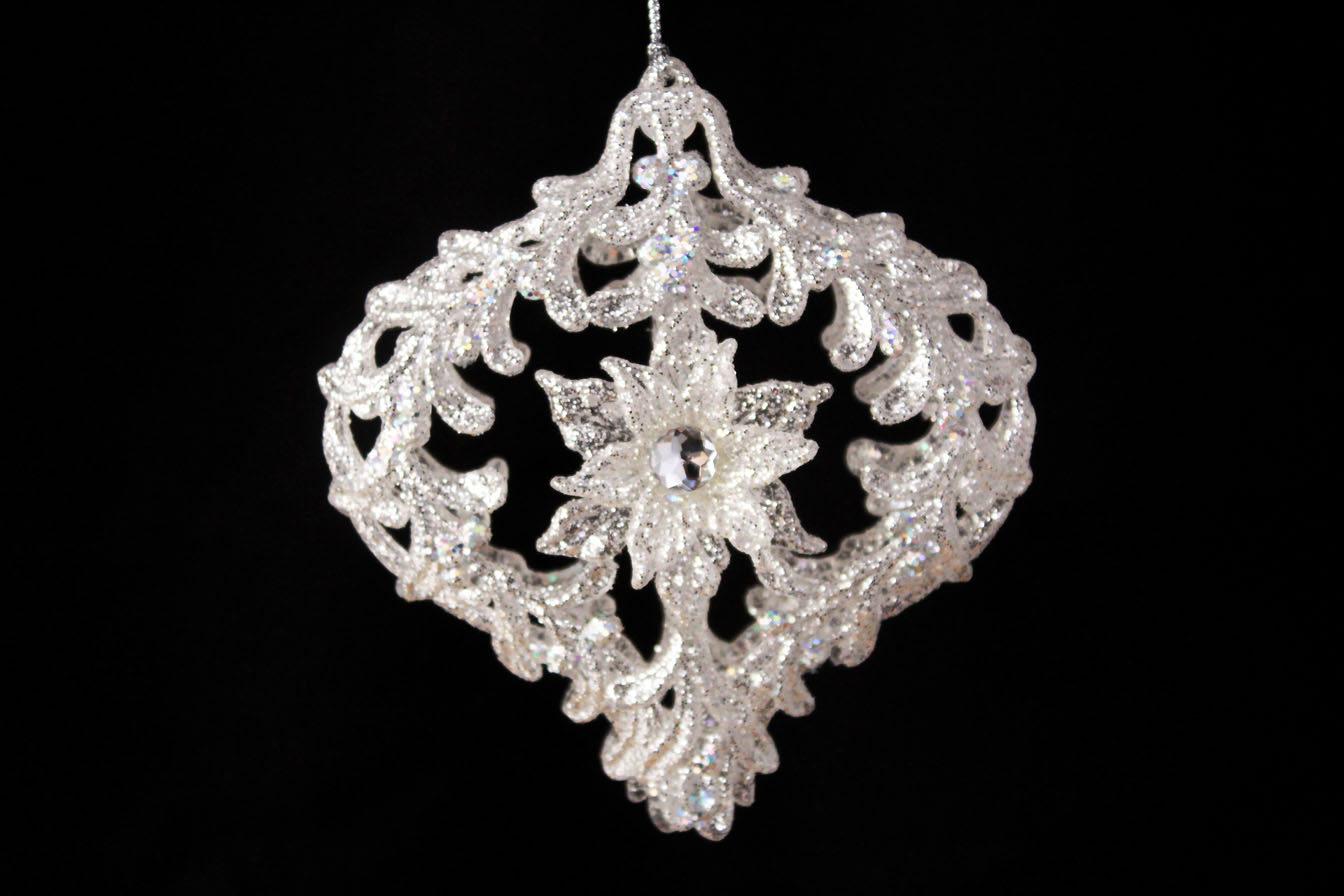 Mistletoe Decorative Drop/flat Round Ornament