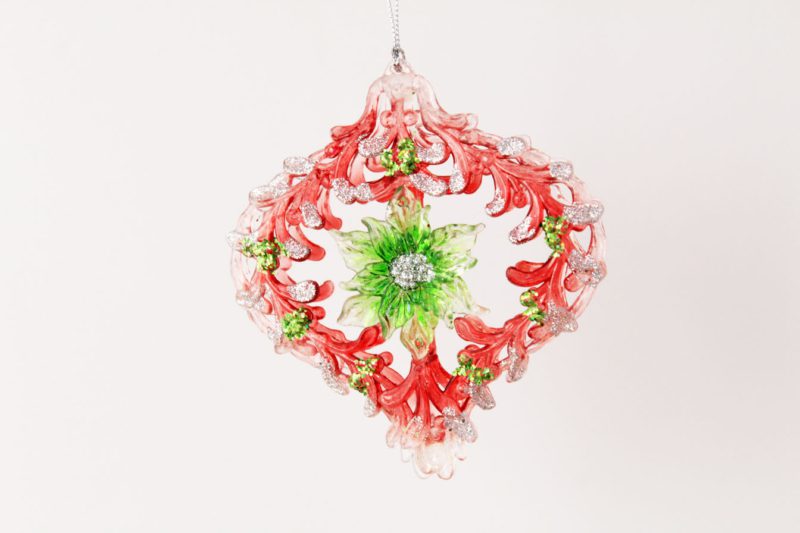 Mistletoe Decorative Drop/flat Round Ornament
