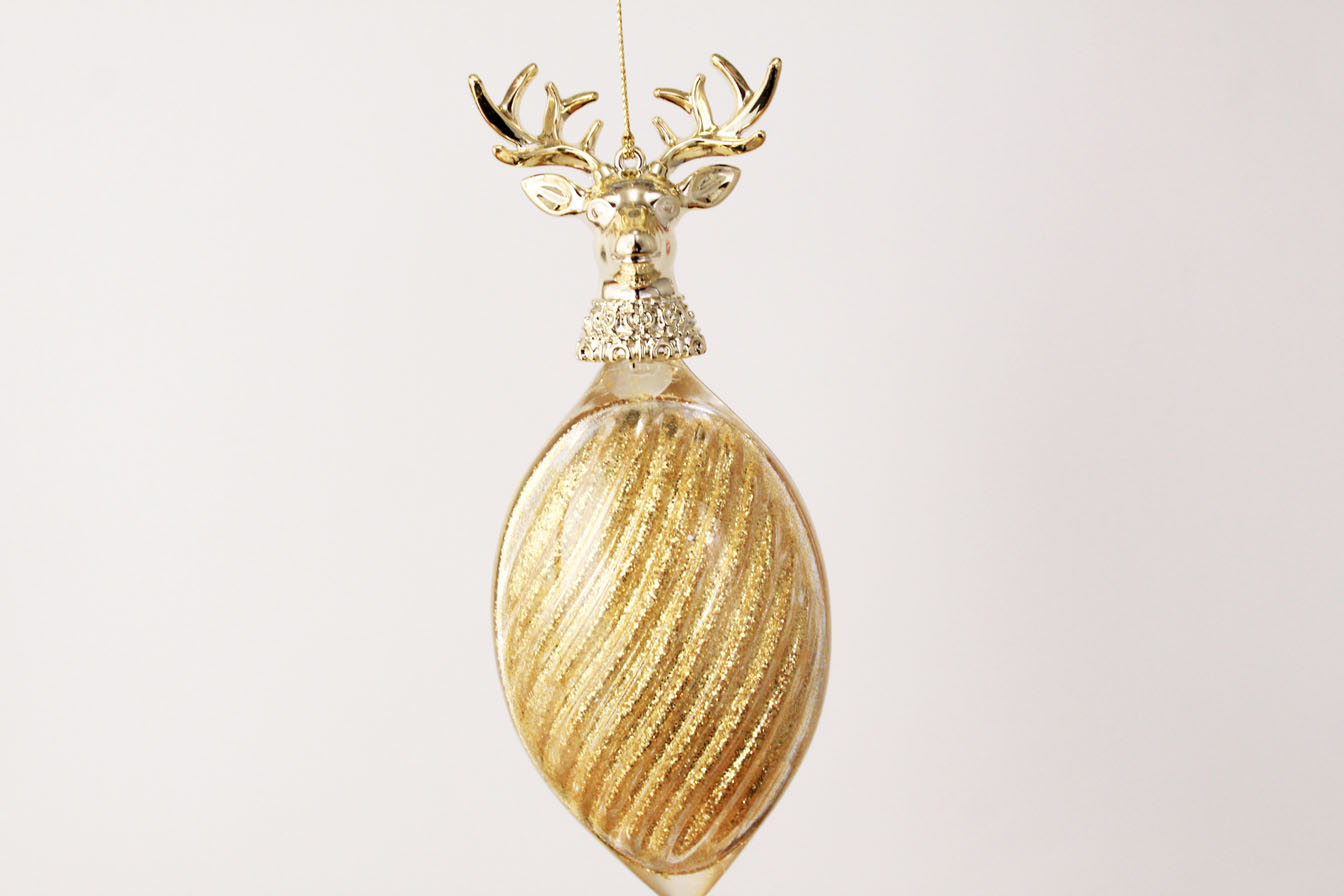 Deer Head Drop Ornament