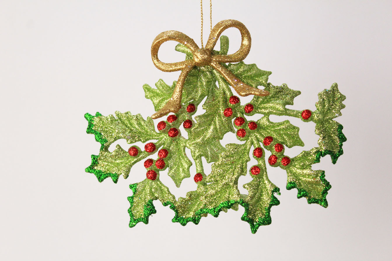 Mistletoe With Bow Ornament