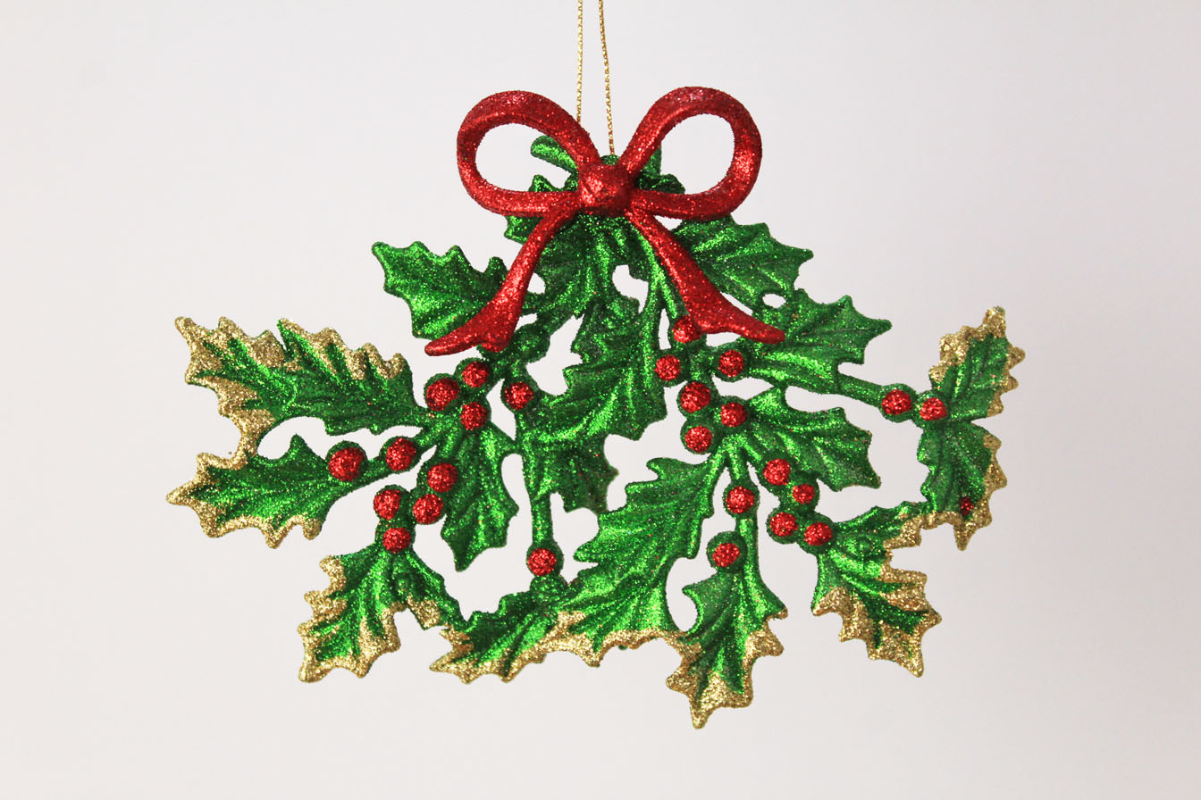Mistletoe With Bow Ornament