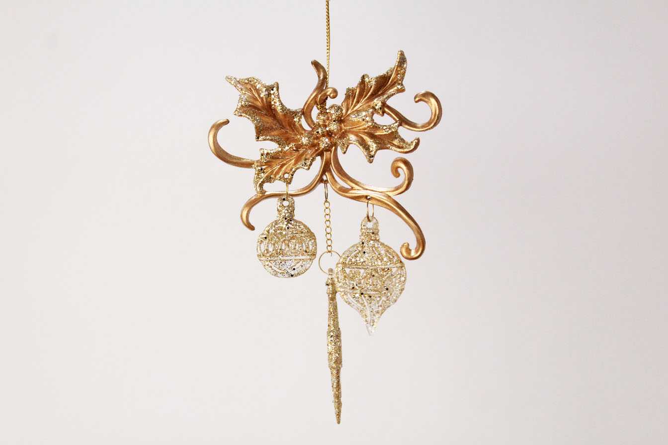 Christmas Leaves Ornament