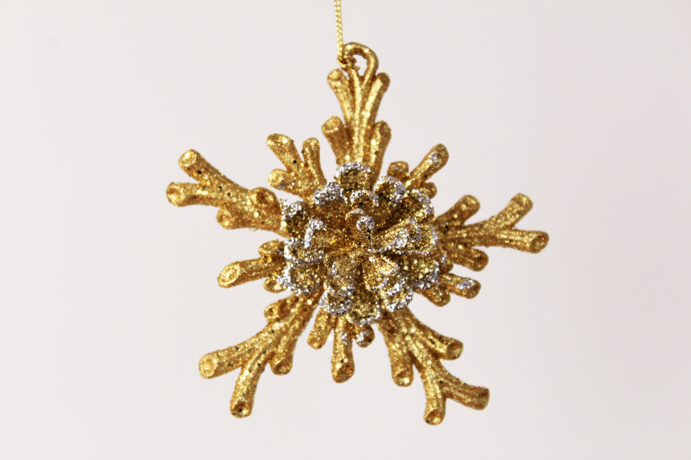 Pine Cone Snowflake Ornament