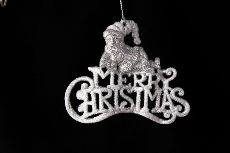 Elf With Merry Christmas Sign Ornament