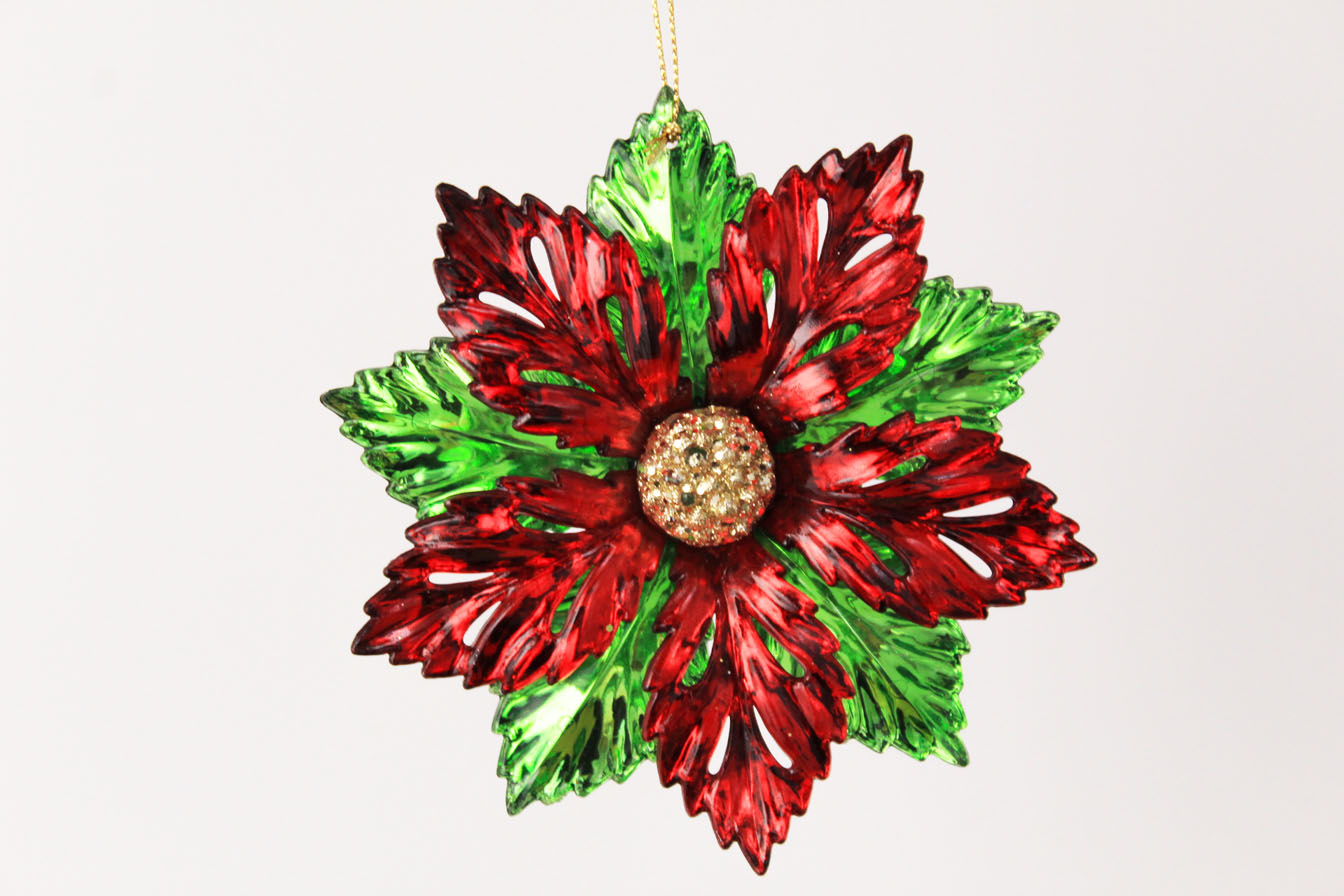 Poinsettia Ornament