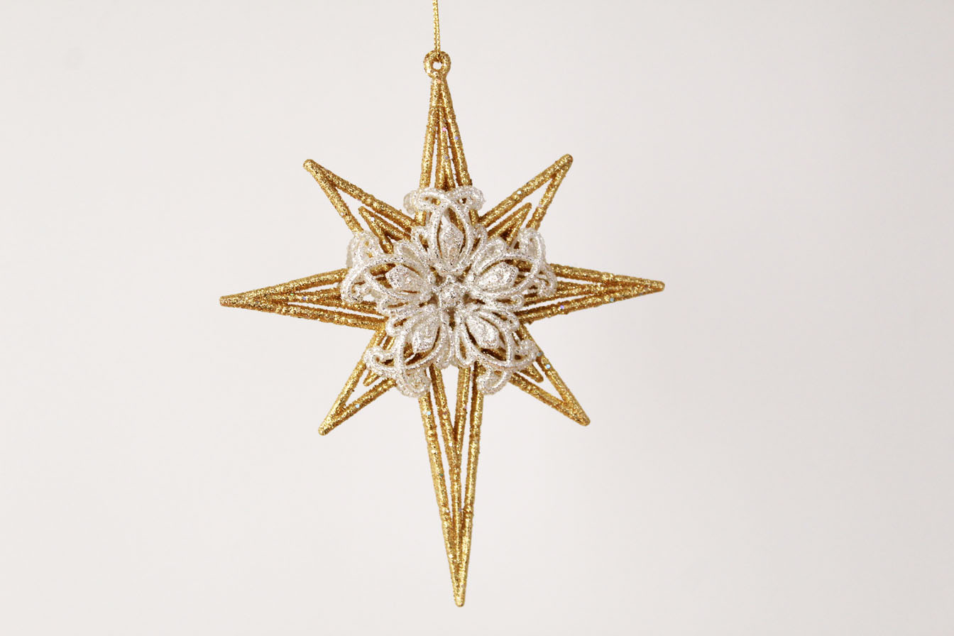 North Star And Star Ornament