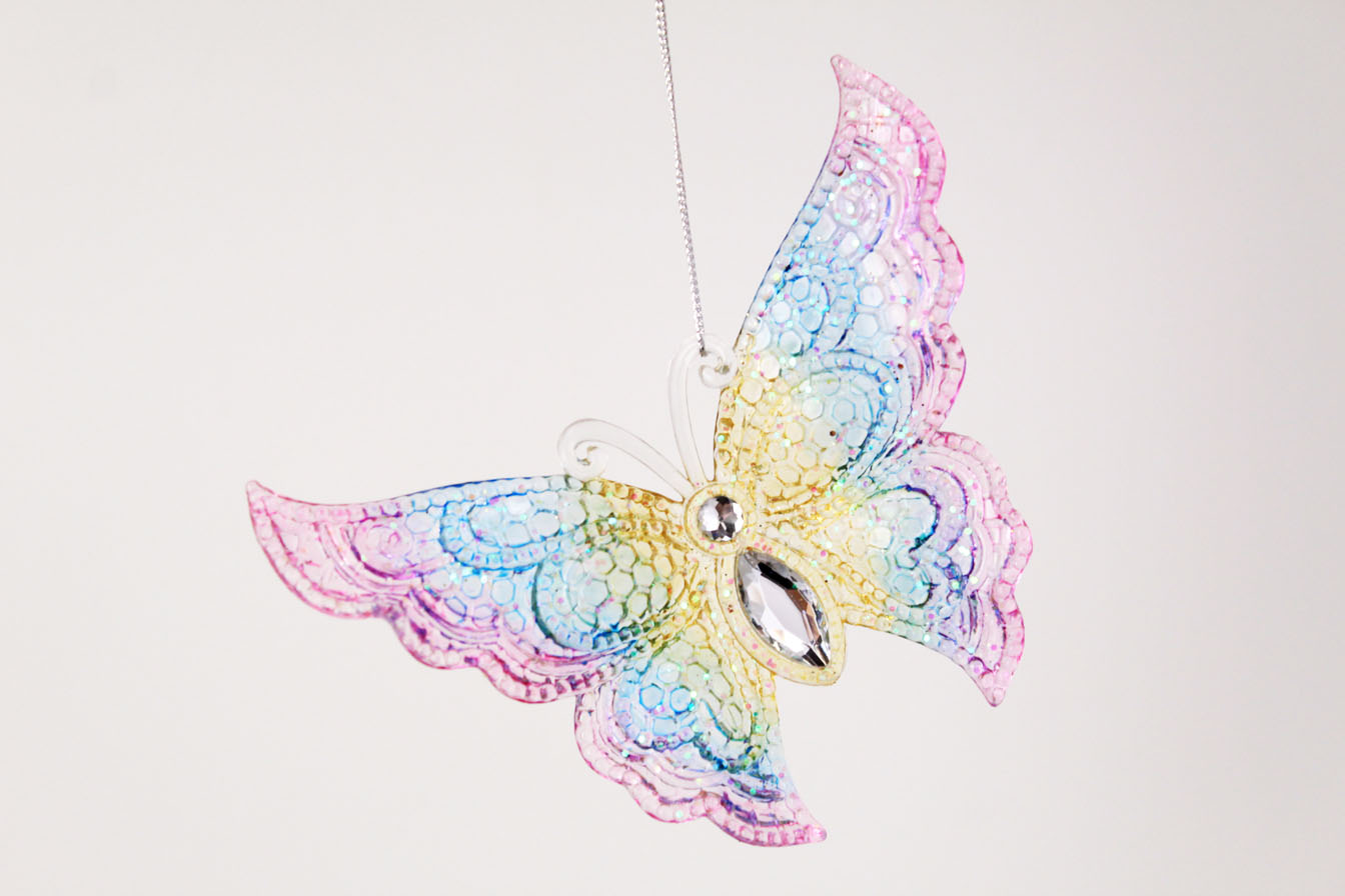 Dragonfly And Butterfly Ornament
