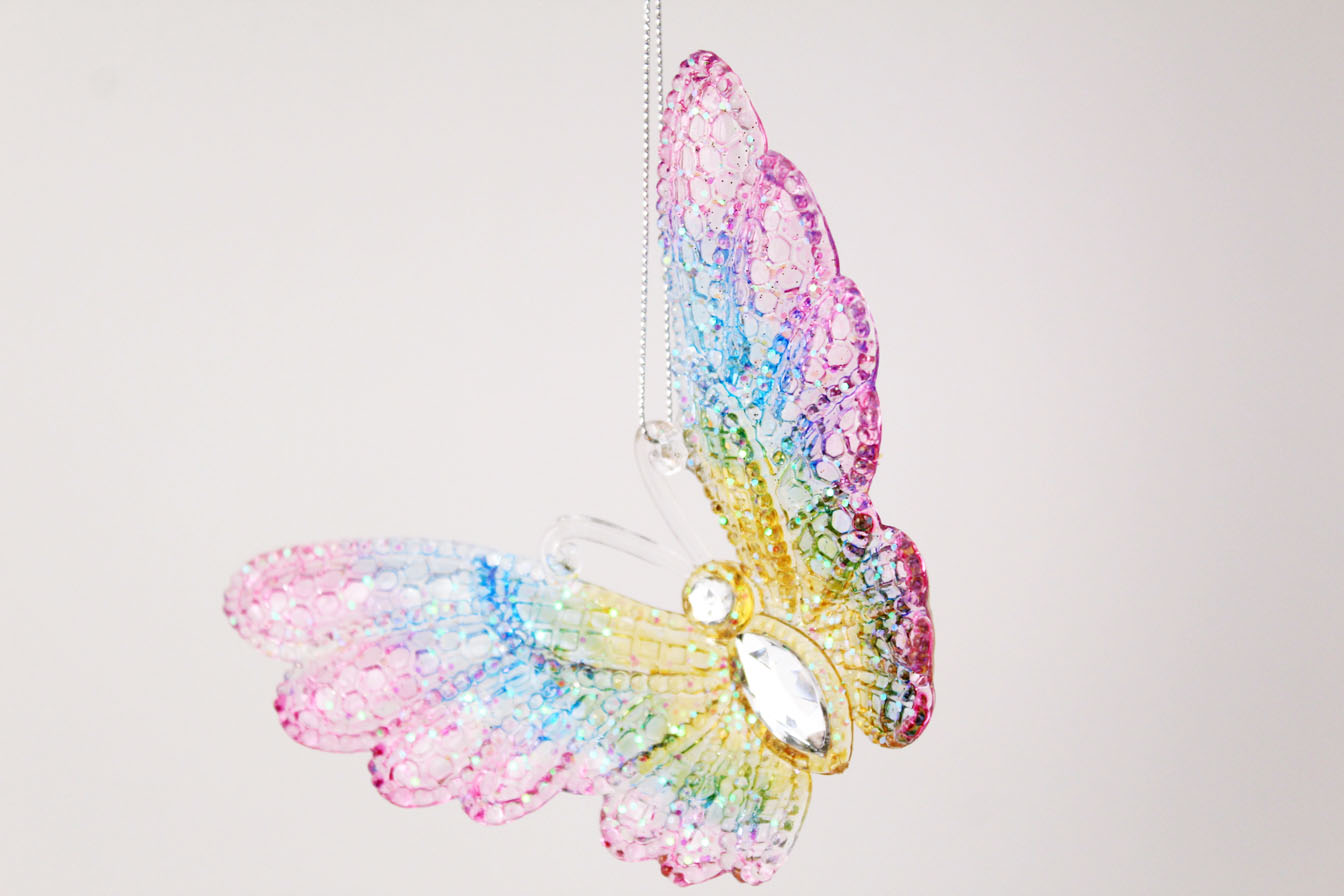 Dragonfly And Butterfly Ornament