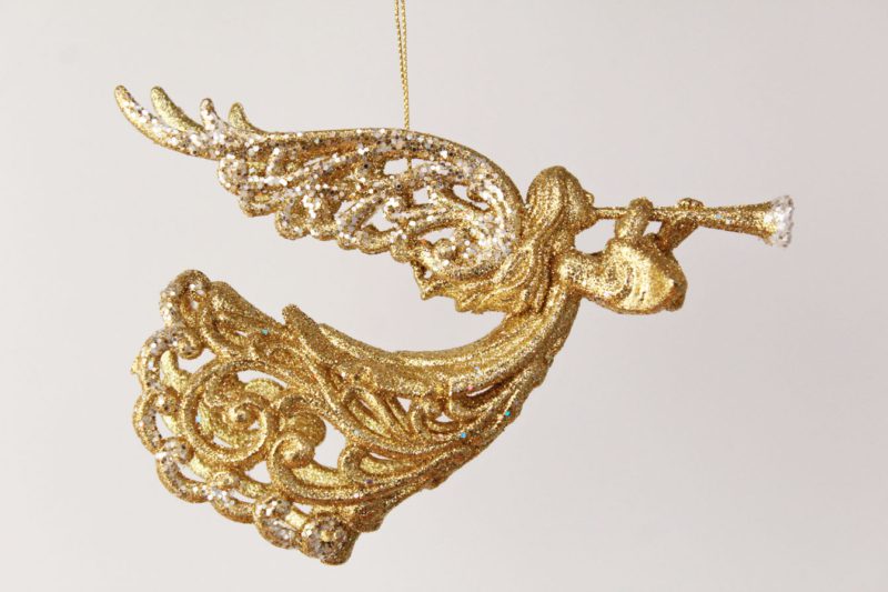 Flying Angel With Horn Ornament