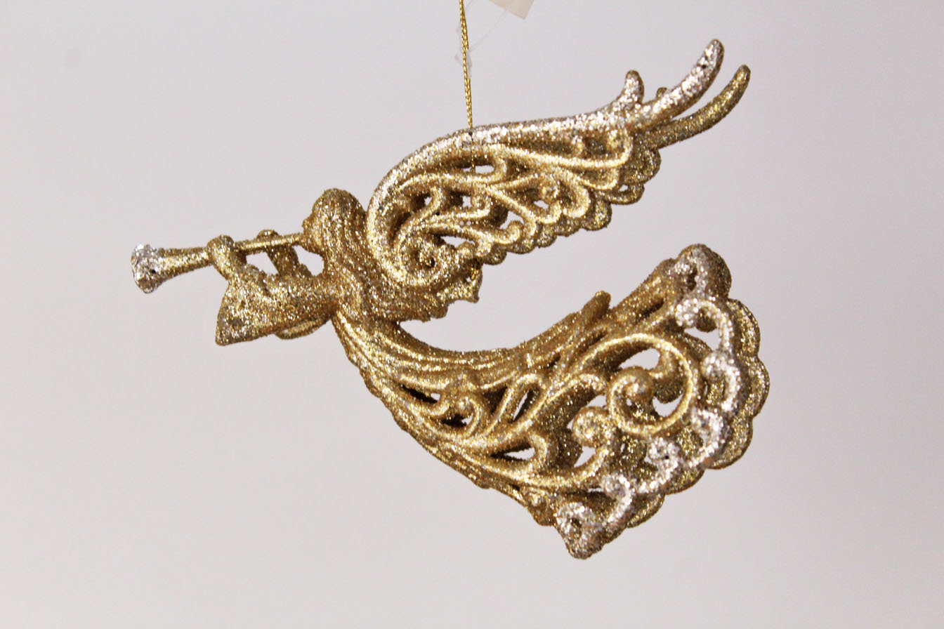Flying Angel With Horn Ornament