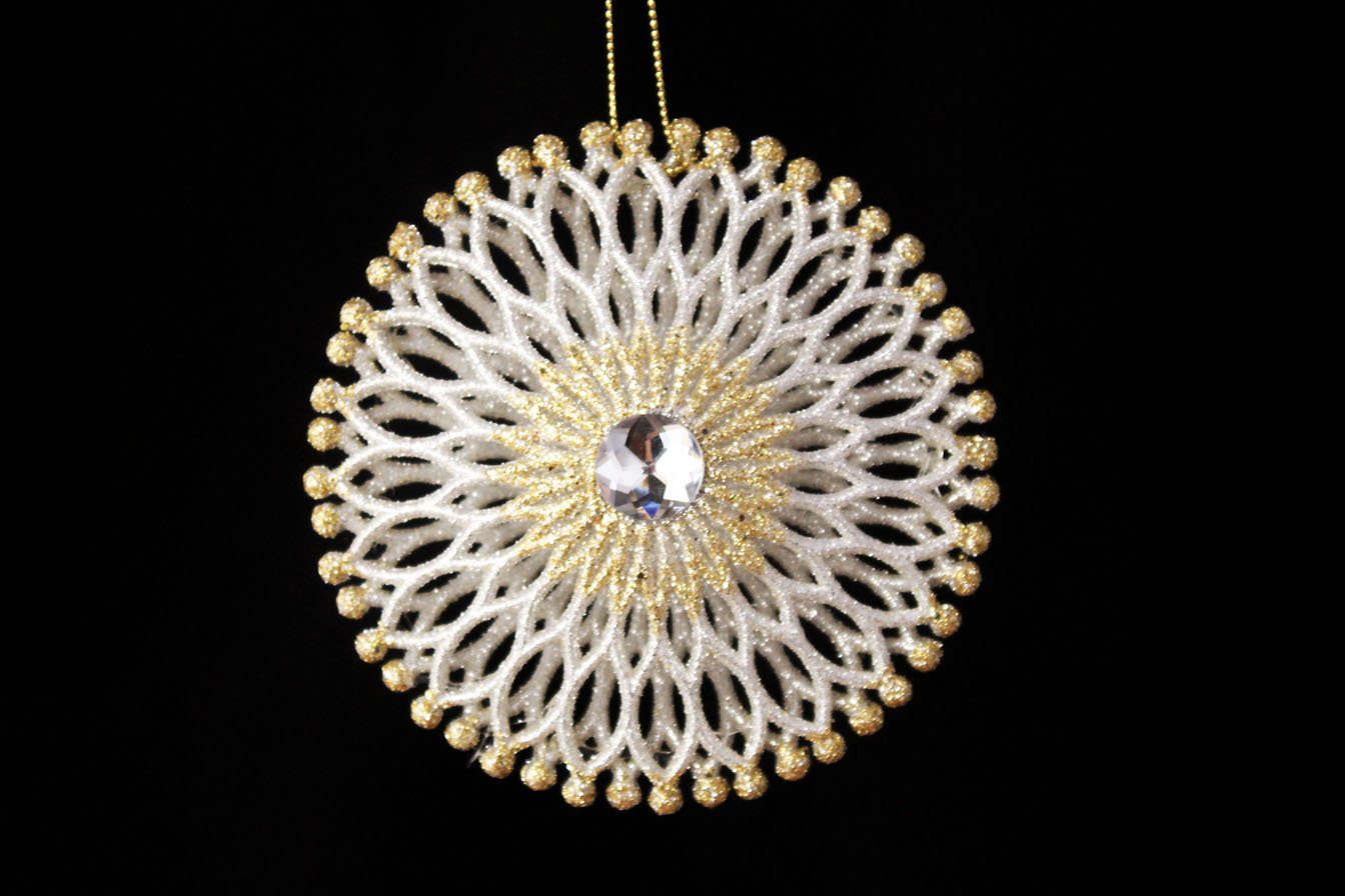 Round Snowflakes Ornament