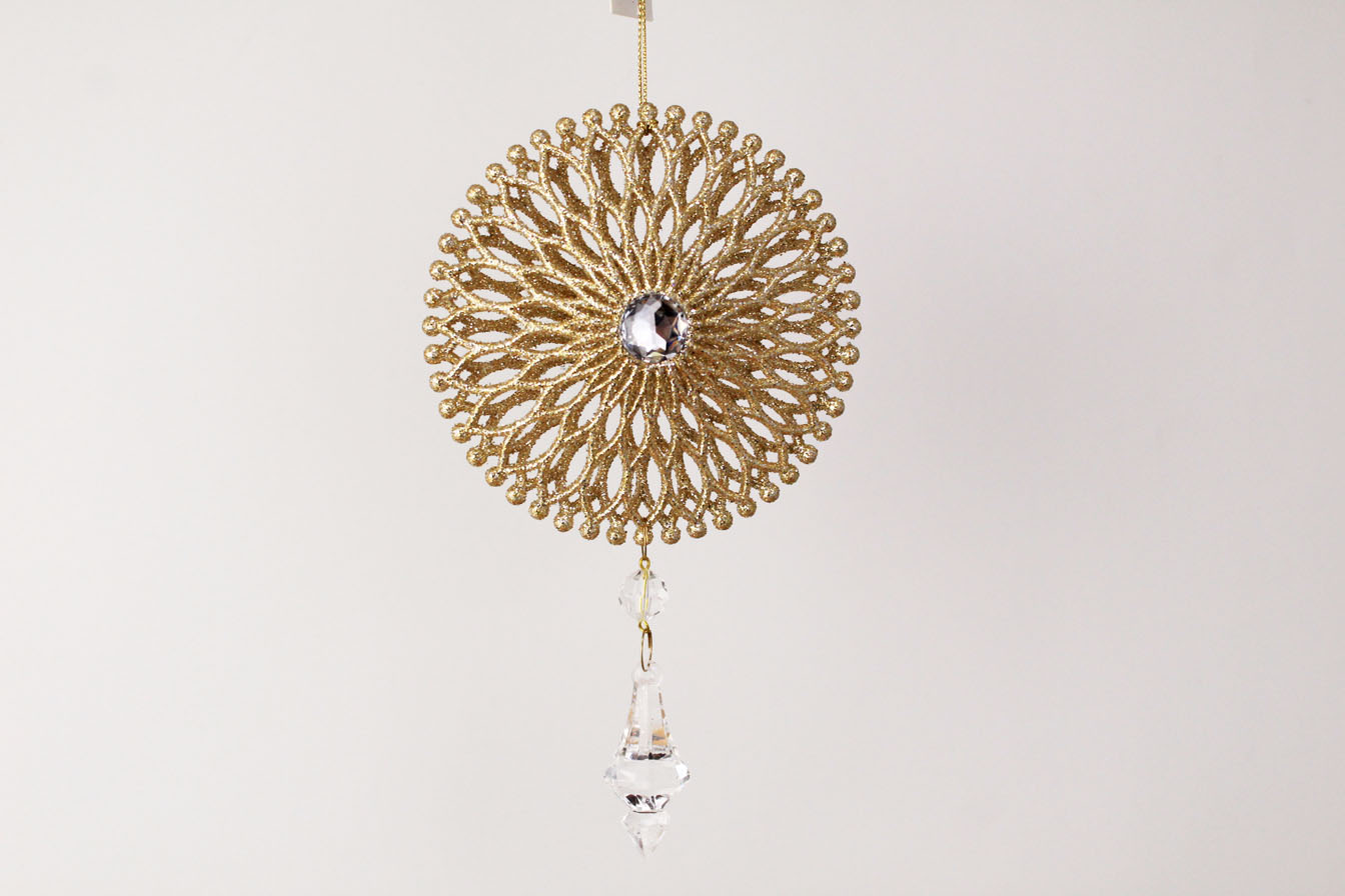 Round Snowflakes With Pendant Ornament