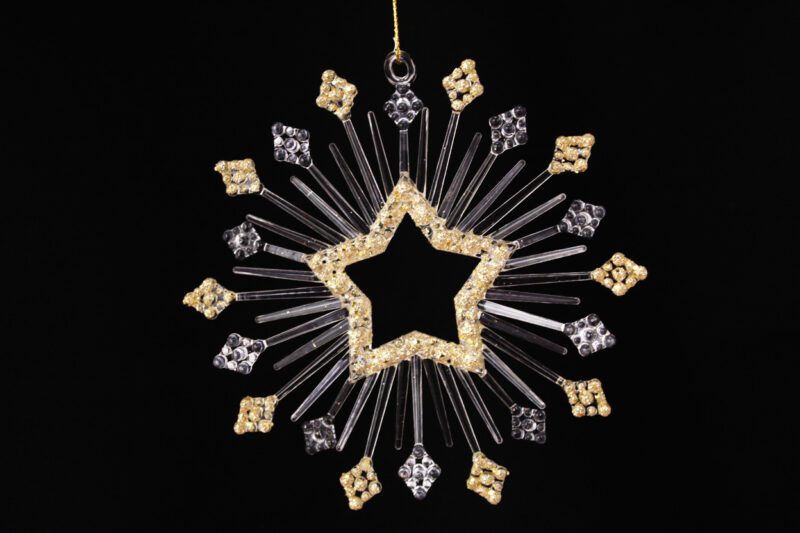 Stars Snowflakes Ornament
