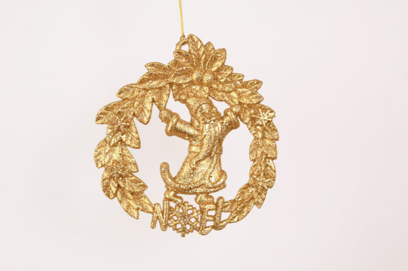 Santa in Wreath Ornament