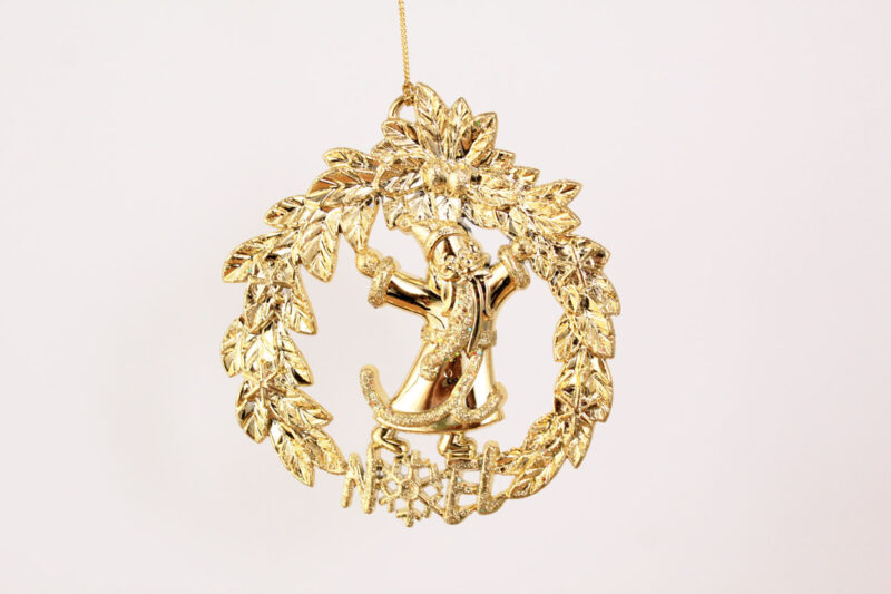 Santa in Wreath Ornament