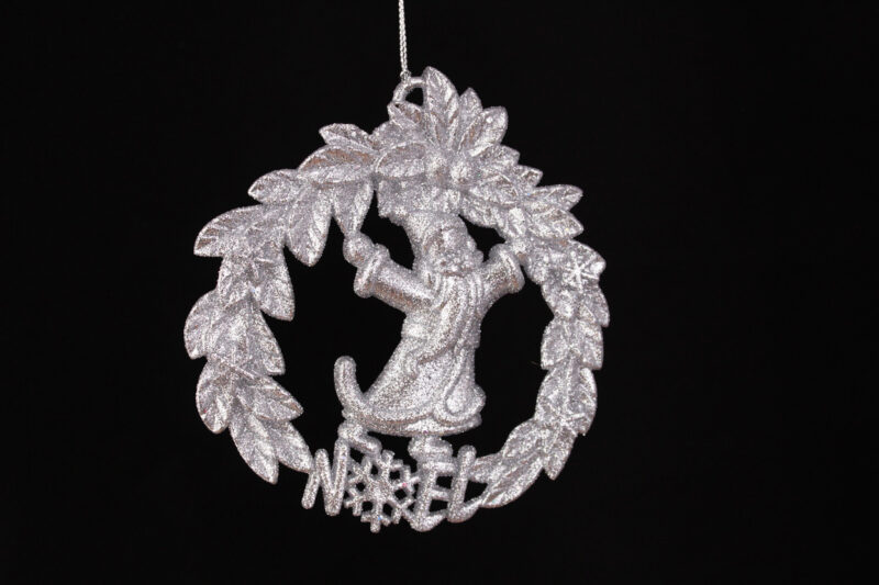 Santa in Wreath Ornament
