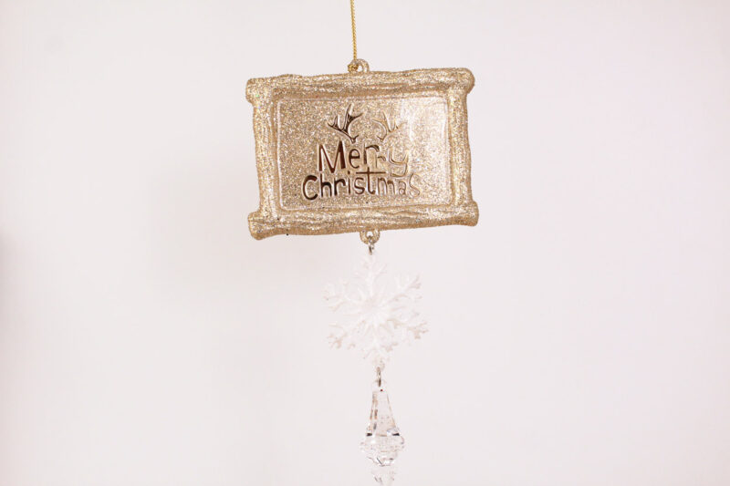 Merry Christmas Board Hanging Ornament